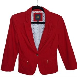 NWOT CBR Red One Button Blazer XS ❤️